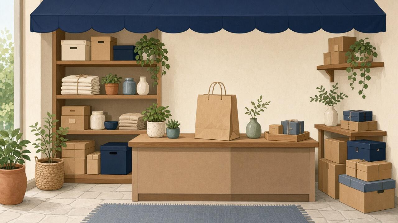 A small shop interior prepared for a simple website